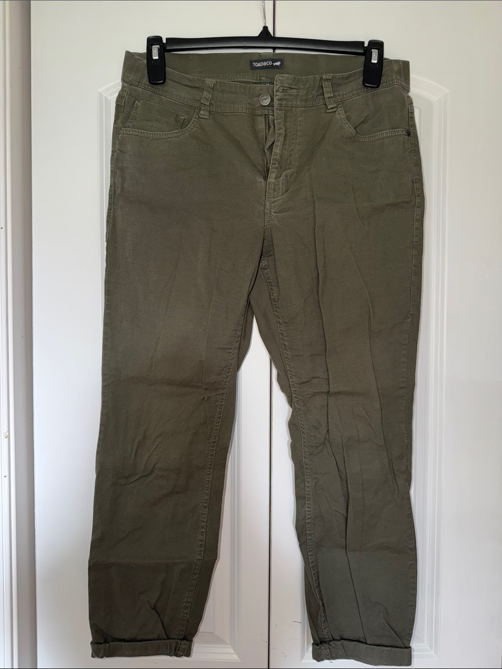 Toad & Co Straight Leg Olive Pants